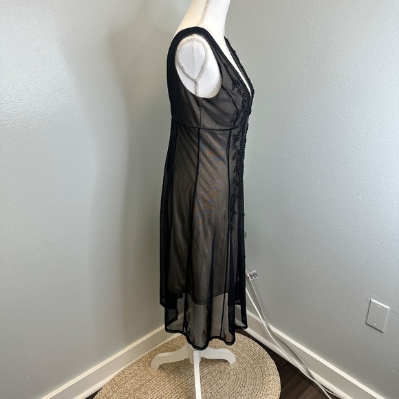 J.R. Nites Vintage Beaded Y2K 2 Layer Evening Dress Size 8 - Picture 2 of 7